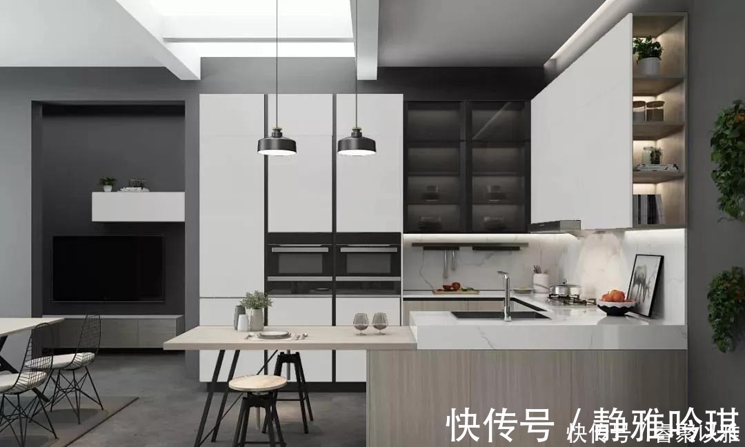 搭配|看上去一尘不染的厨房,大家都用了这几种配色~