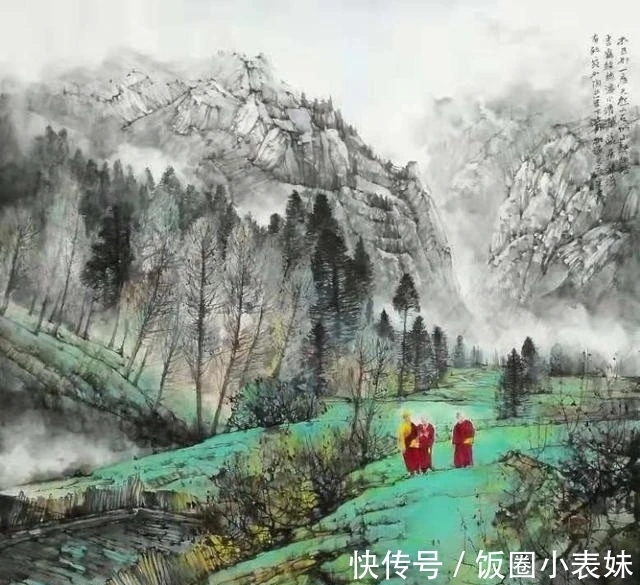 山水画|宋士操雪域山水画,自然唯美!