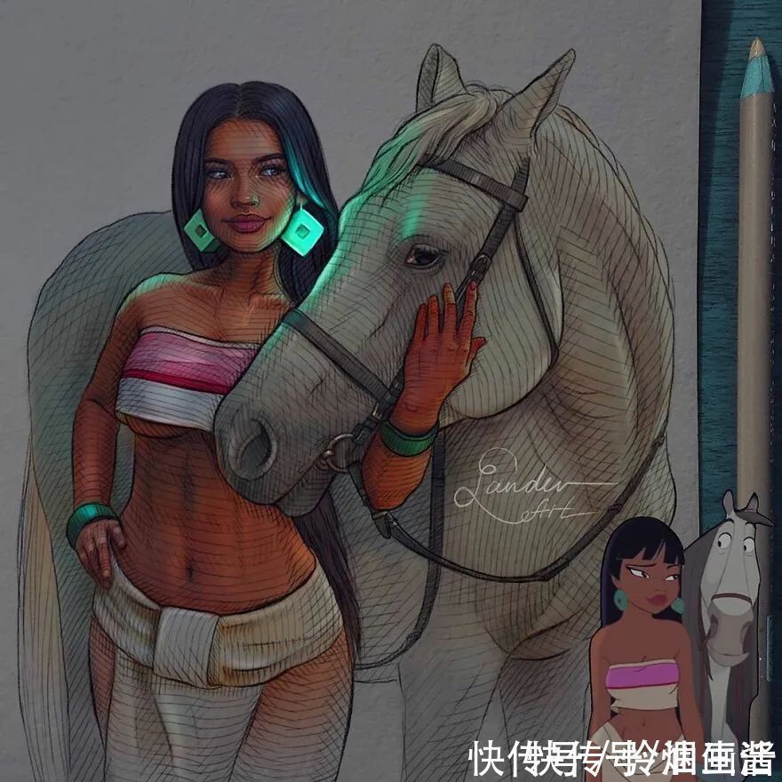 迪士尼公主|终于还是来了,会发光的迪士尼公主插画,让人眼前一亮