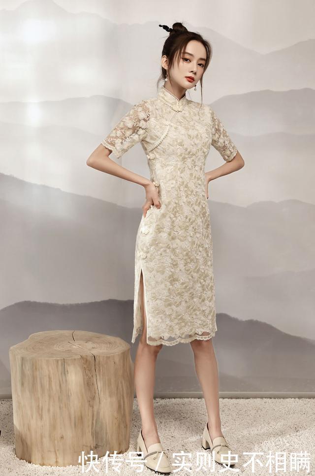 显瘦|旗袍是“妈妈装”国潮下的旗袍,时髦复古又显瘦!