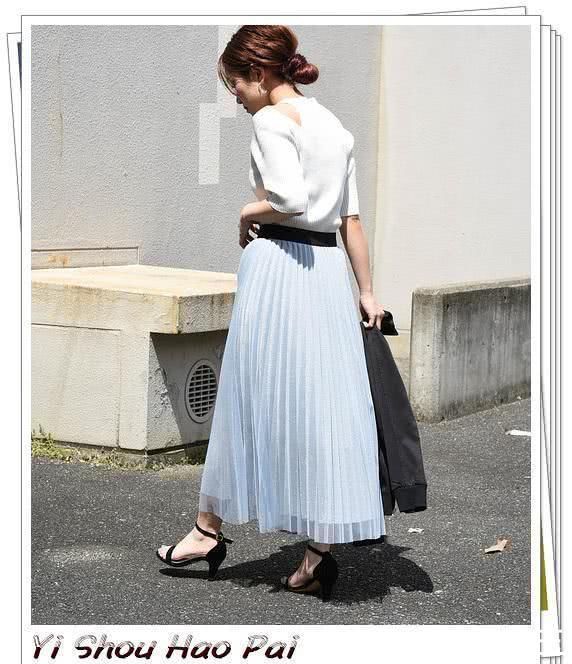 鞋子|夏季网纱裙的日系流行穿搭示范,看日本女人怎么给它配上衣和鞋子