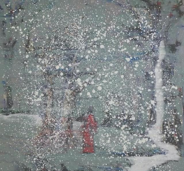 油画&冯小刚的油画水平真不错:不输专业的画家,笔下充满着故事