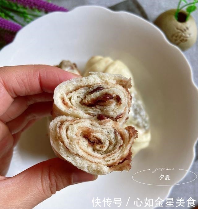 实践简单豆沙卷,一看就会,真的0失败,蓬松柔软香甜