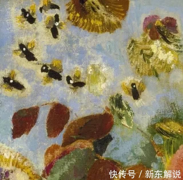 鸢尾花|西方艺术大师们的油画作品细节，望尘莫及！