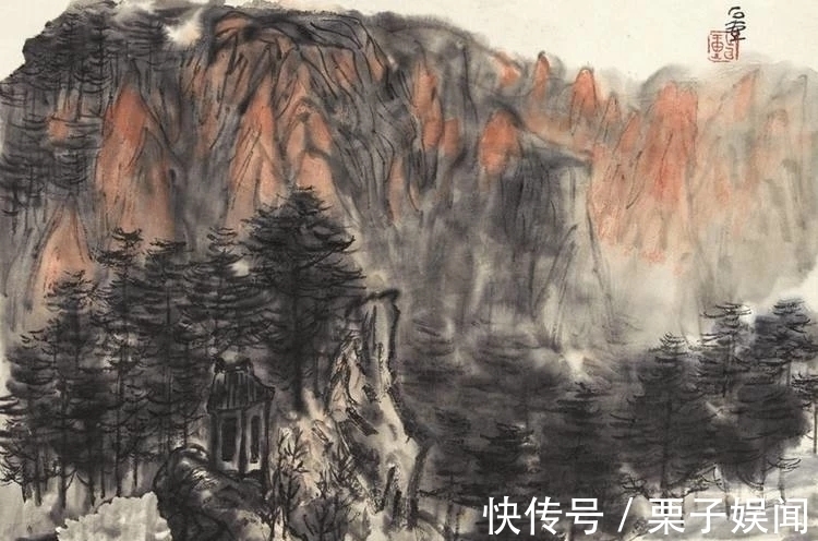 山水画&别人逸笔草草,他却繁笔复墨|陈子庄的山水画