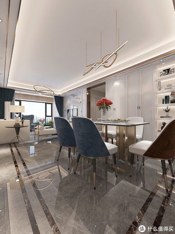 电视墙|难怪现在都喜欢装轻奢风格，原来可以这么美，看了她家后被治愈了