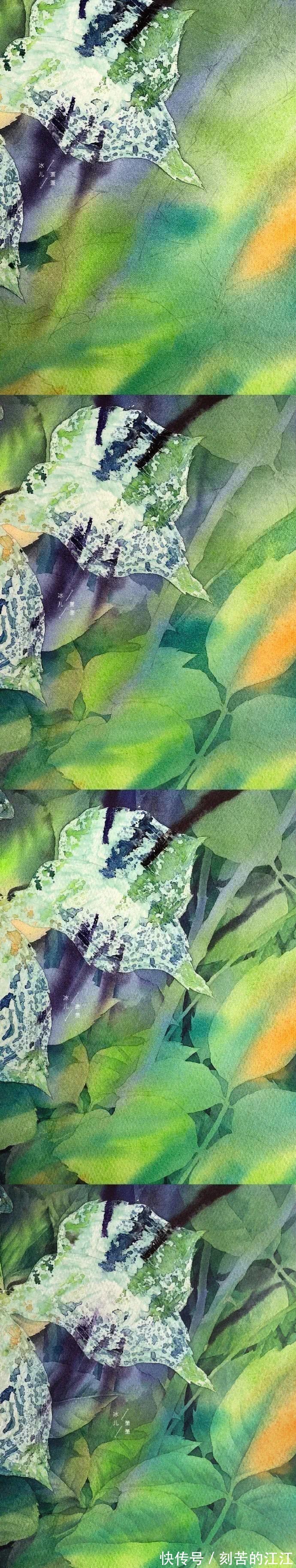 花瓣@水彩这样画,也太美了吧!居然把花瓣画出透明的感觉,看完忍不住保存!