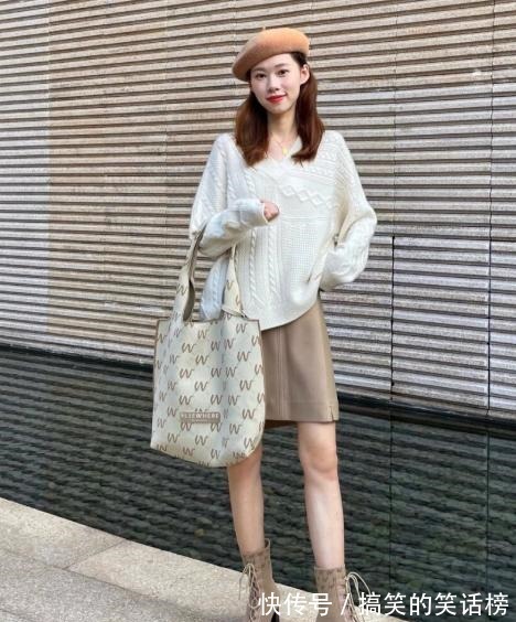 针织衫 韩系小姐姐的穿搭,清新脱俗超有少女感,每一套都很适合秋天!