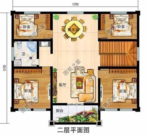 户型|2020年最流行二层中式别墅设计图,盖一栋后半辈子都不用愁了