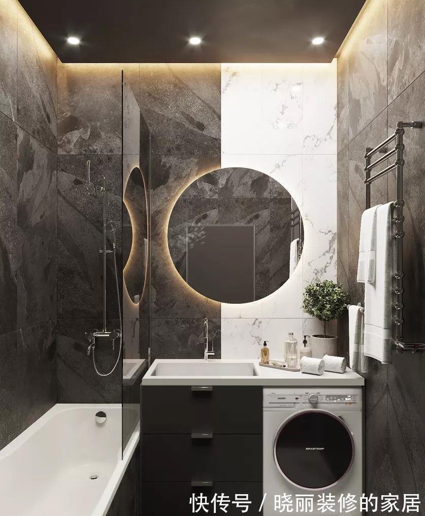 卫生间|5㎡的卫生间怎么放洗衣机?看完就知道了!