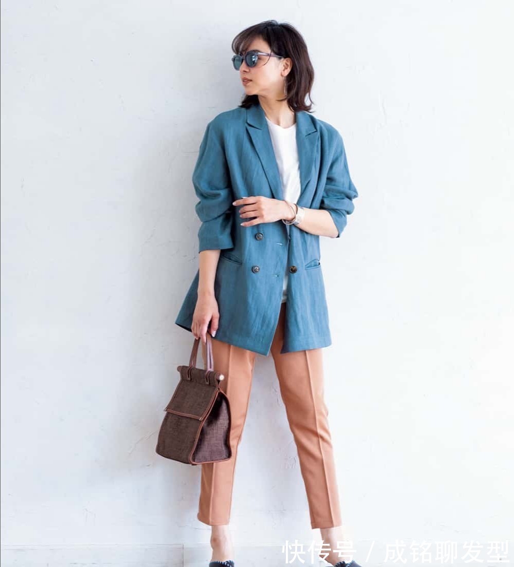 西装裤|这才是最适合中年女性的裤装搭配，优雅又大气，时尚百搭又显腿长