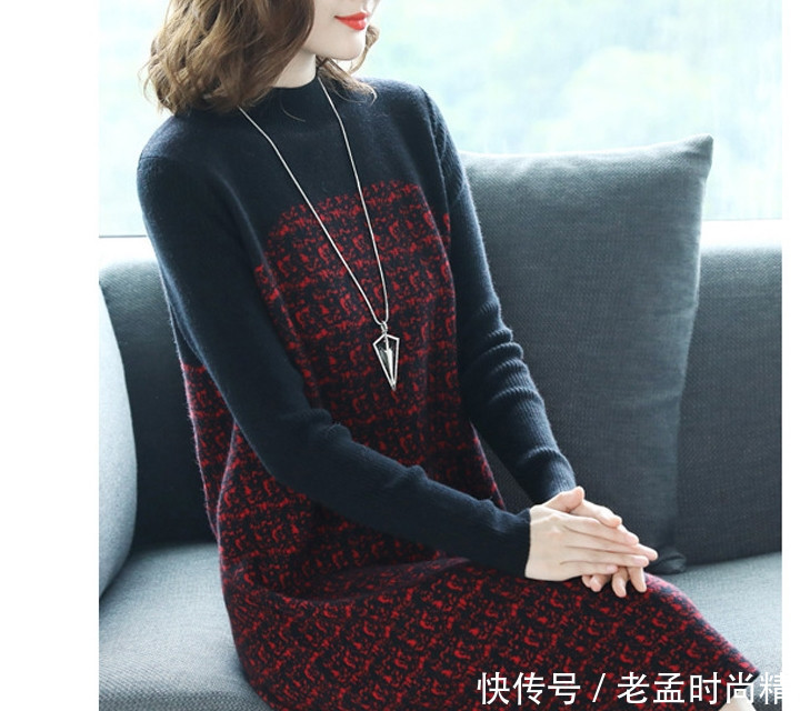 不得不说: 这秋衫的确漂亮, 适合各种身材女人, 气质高雅减龄