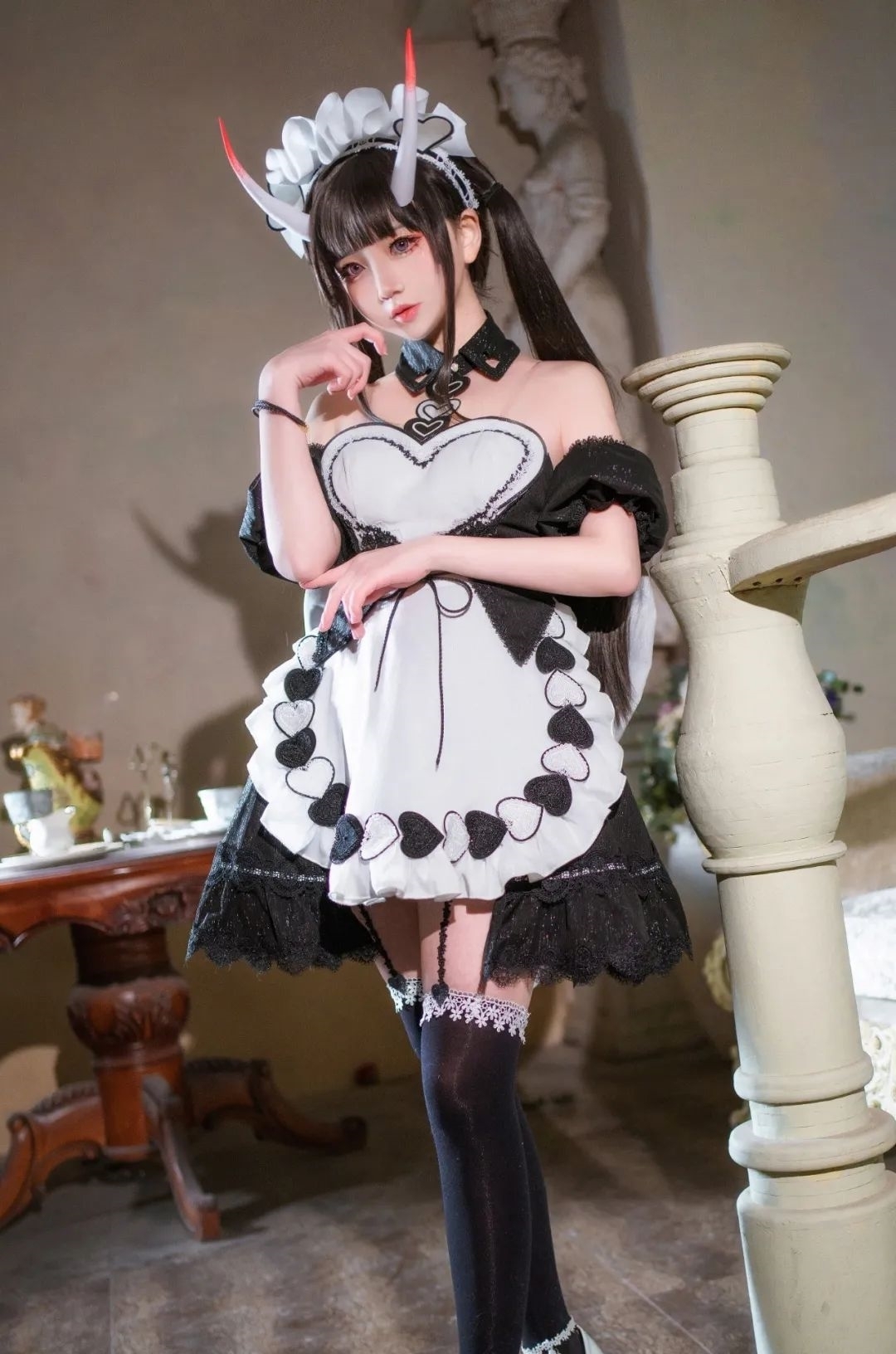 女仆装|cos:碧蓝航线能代女仆装cos正片@楚楚子