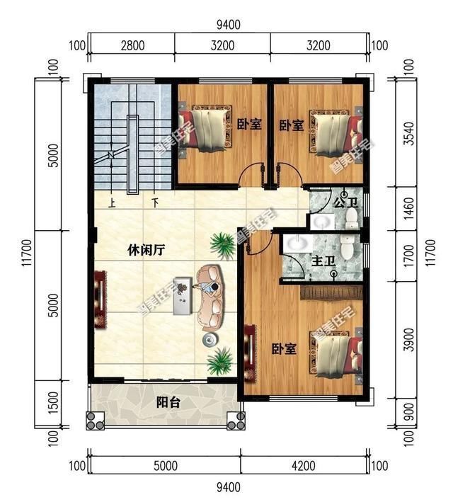 主次卧|盖一栋喜欢的别墅,过想要的生活,不能大富大贵又何妨?