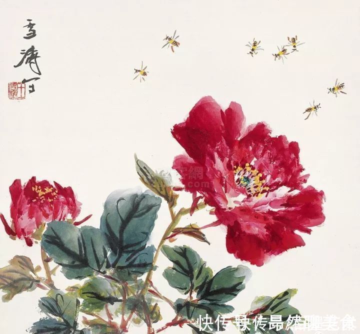 小写意@唯有牡丹真国色!小写意牡丹画150幅,美醉了