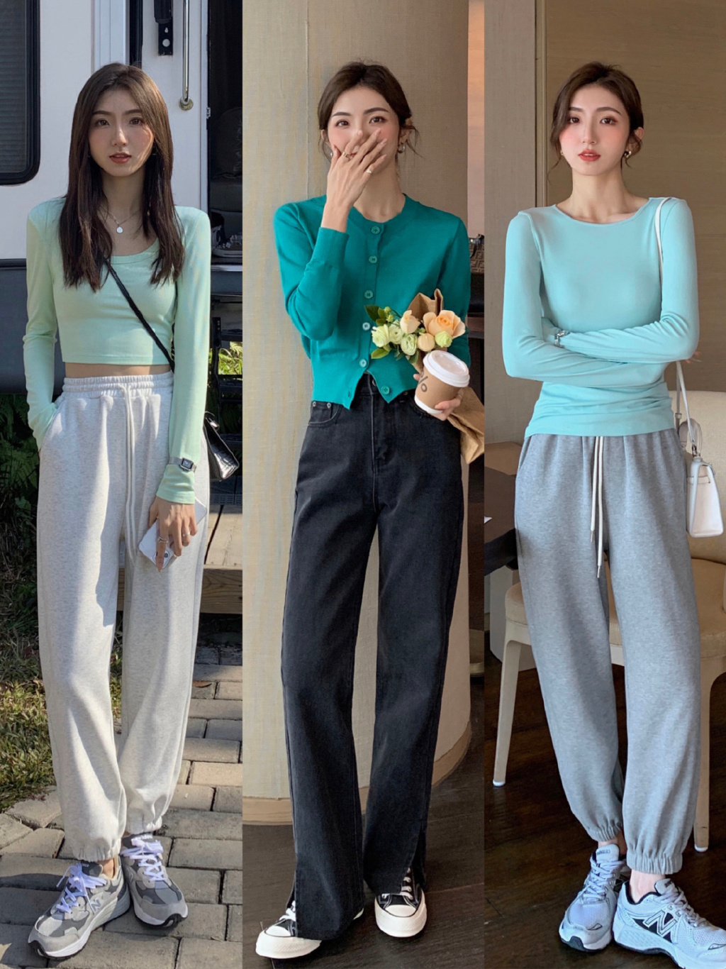 早春打底衫穿搭分享,简约低调又有新意,基础款轻松穿出高级感