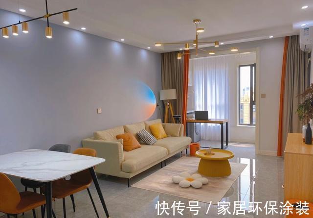 60平北欧风格新房，墙面刷网红灰，全屋很漂亮，一家人都很满意