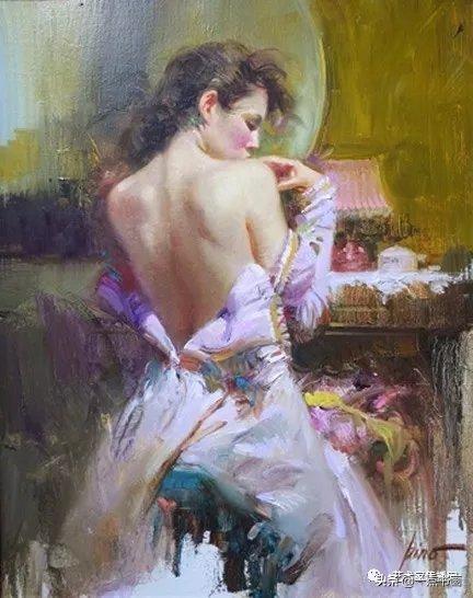 美术学院$皮诺德埃尼的油画人物,色彩斑斓,动静结合,光彩照人