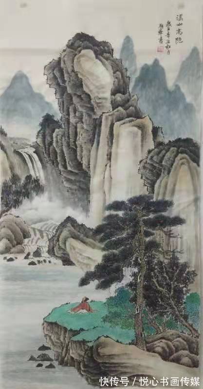 山水画&笔情墨韵的山水画，画家刘朝峰山水画作品欣赏