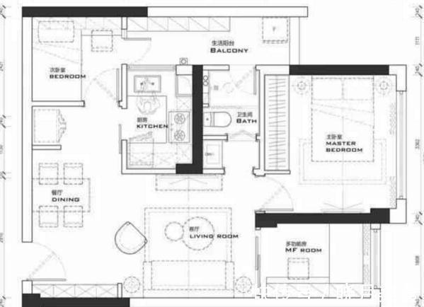 58平|闺蜜把58平破旧房爆改成3居室美式风，看过的都直夸赞！