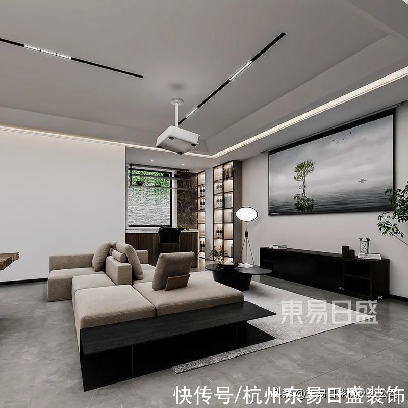 地下室|290㎡侘寂风设计，让一切归于「平静」