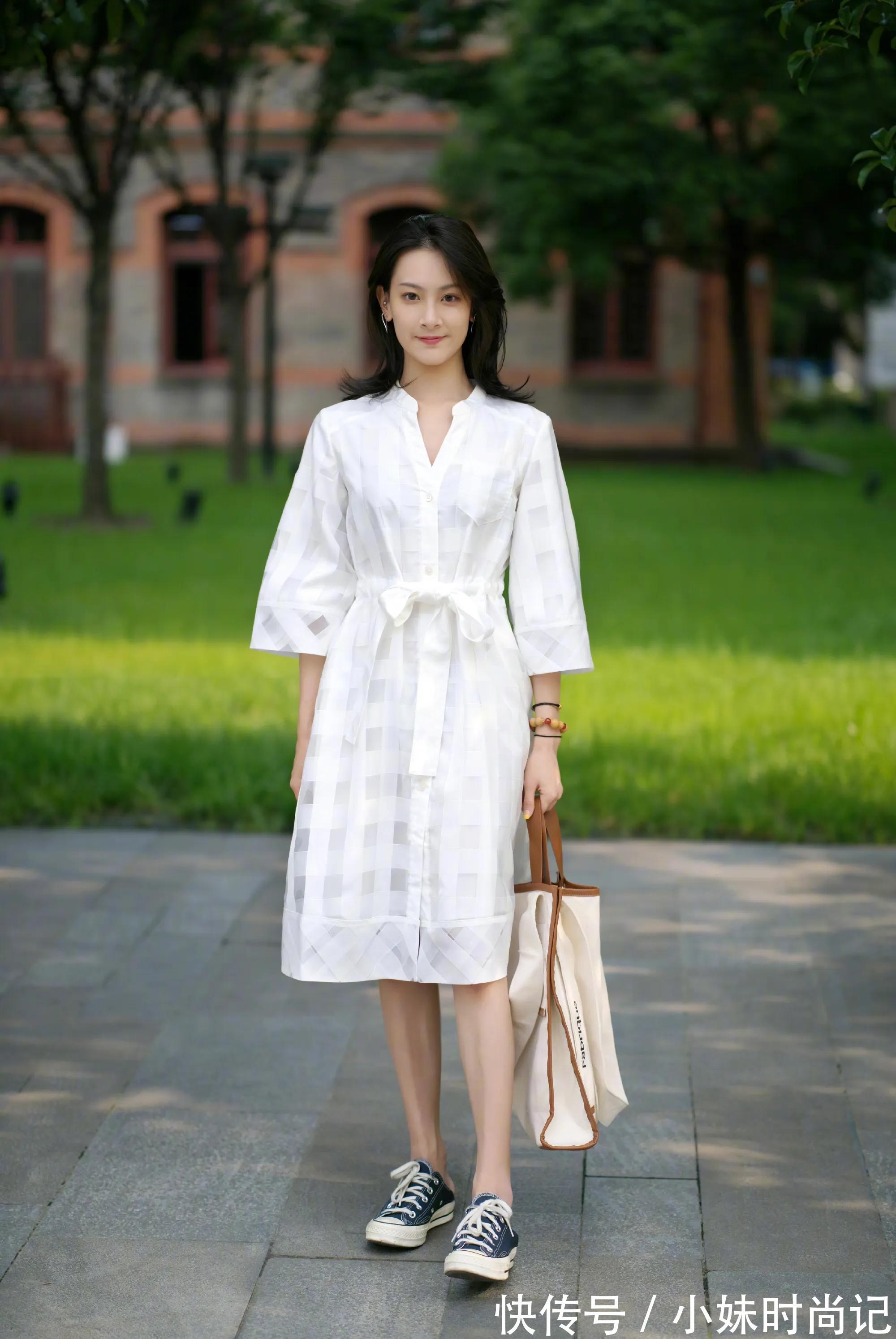 减龄|7套衬衫裙穿搭示范 时髦又减龄 通勤约会都能穿