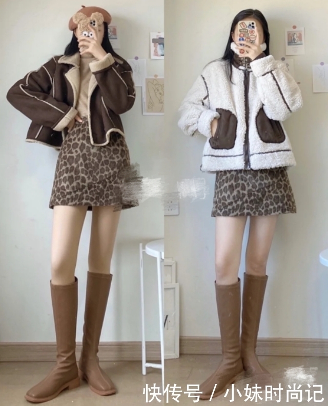 冬季少女感减龄穿搭,完美遮住小肚腩,约会太合适