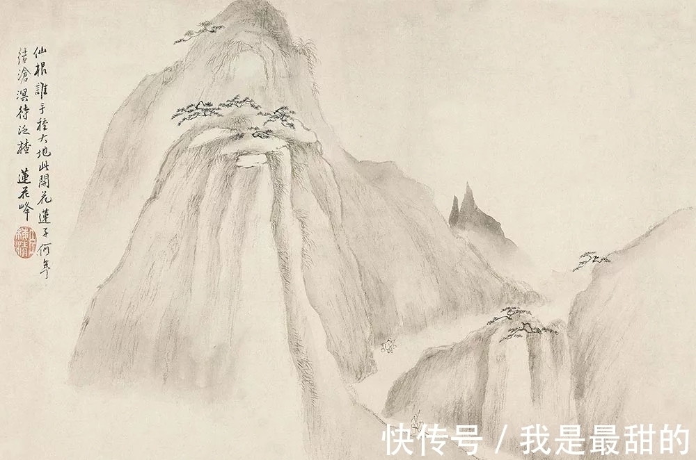 黄山松$神笔出妙意,恰似天上人间!梅清山水画精读