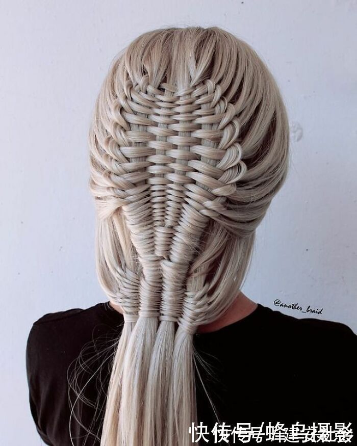 发型 65张编发照片,这哪是编头发分明是画画,图3这发型一次要半天