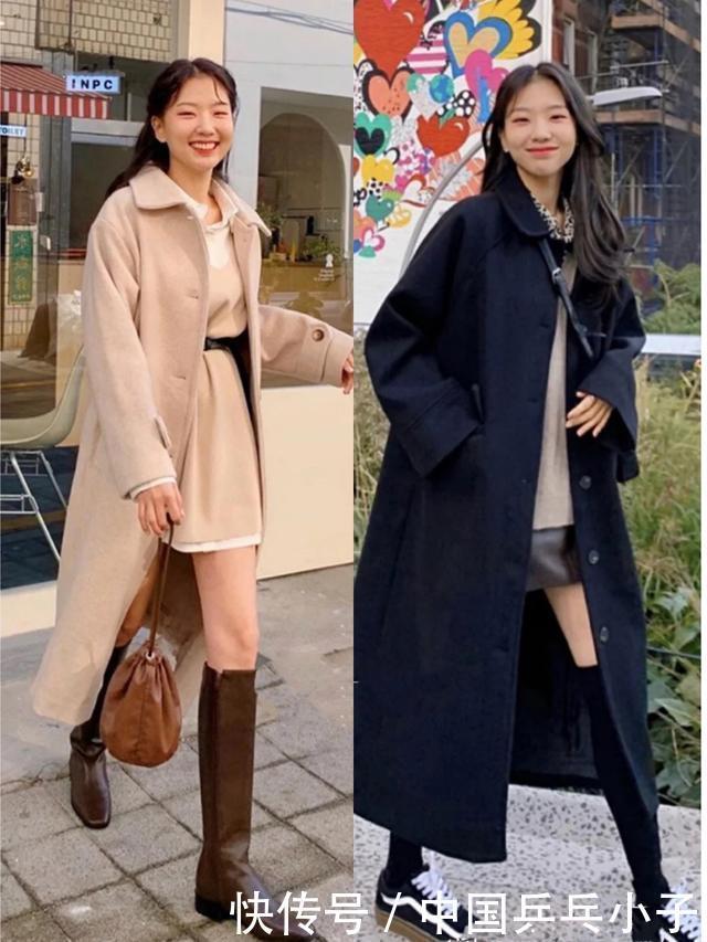 韩国|被这个韩国小姐姐圈粉了,秋冬穿搭时髦精致,大衣这么穿超美