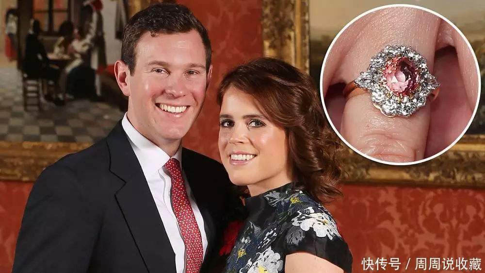 订婚戒指|印度奉国宝无烧红莲花,英国尤金妮公主订婚戒指,帕帕拉恰蓝宝石