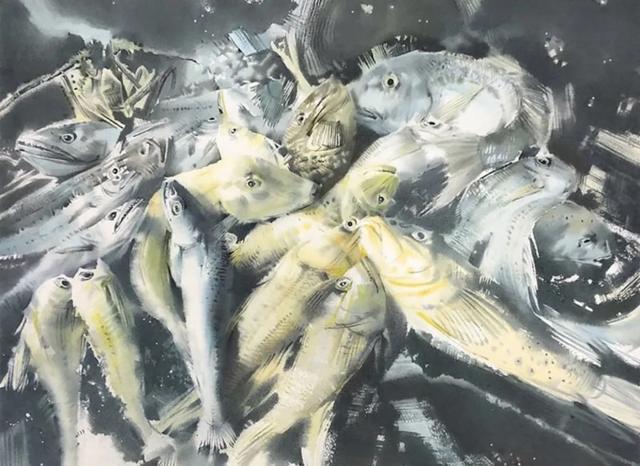 美术学院$城市人物水彩画│城市在她的笔下,充斥着温馨和随意