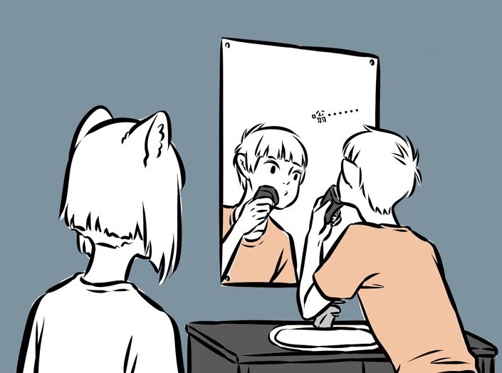 《非人哉》刮完胡子的十一月变成了秃子,男人不能随便刮胡子!