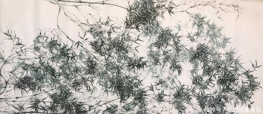 冷军的油画竹子和90后大叔池静山笔下的墨竹,你更喜欢哪个呢