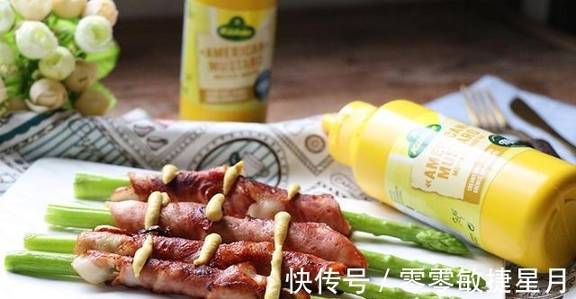 美味|芥末培根卷芦笋，营养充足，美味健康！