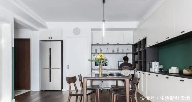 工作台|120㎡混搭风大两居,属于一家三口的自然安静森系小屋~!