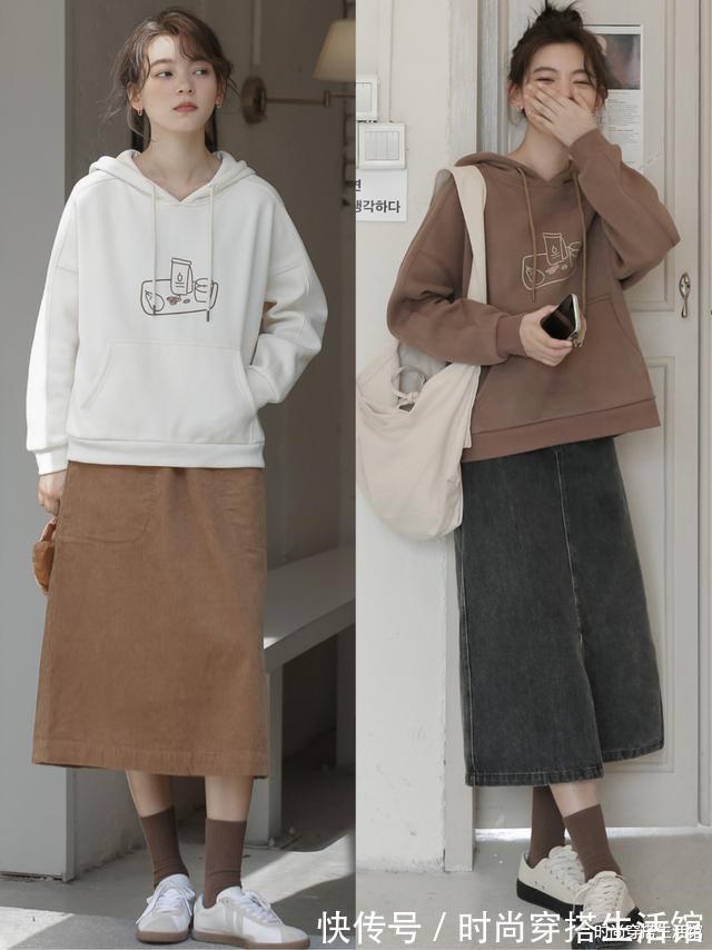 tips|天凉了别穿得太单薄,建议备上这几款卫衣,搭裤子、裙子都好看