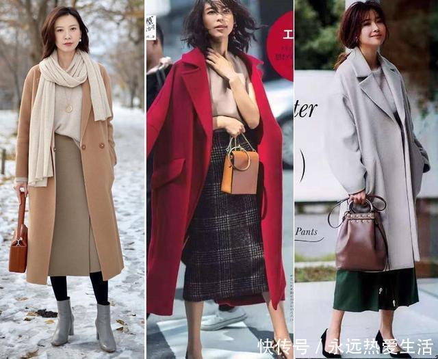 讲真，大衣就该这样穿，她们的搭配套路简约有气质，越看越耐看