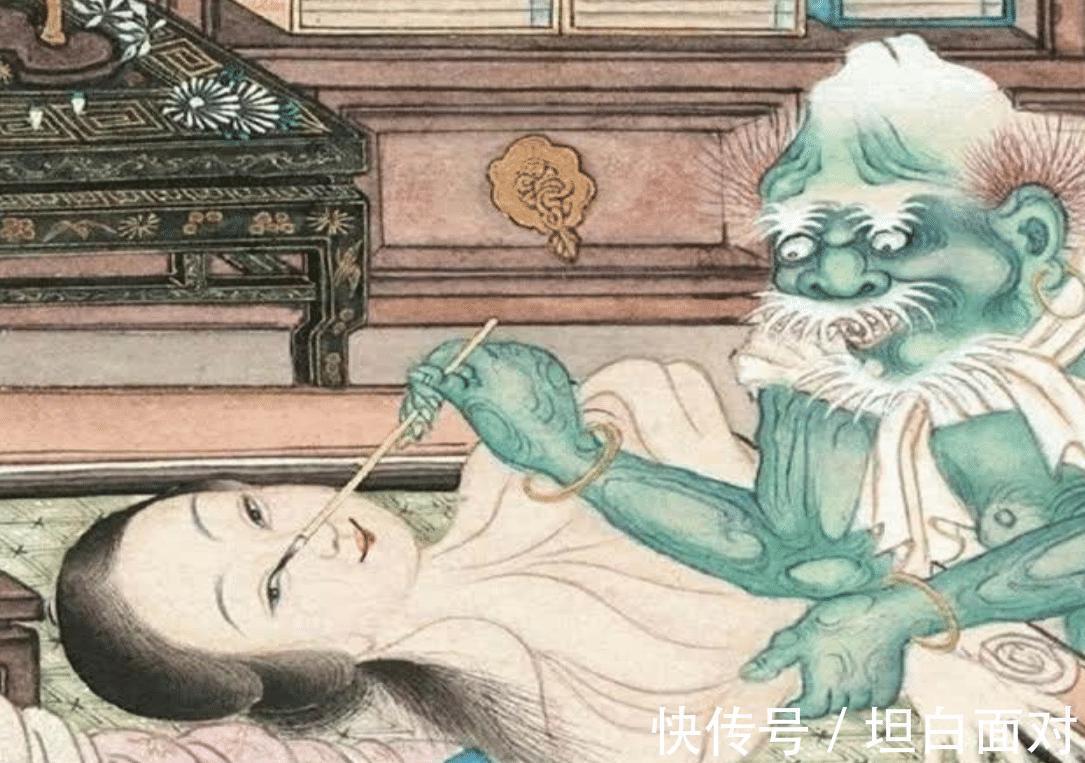 女鬼图$清朝名画“女鬼图”,放大后才知她在干啥?多数人不敢细看