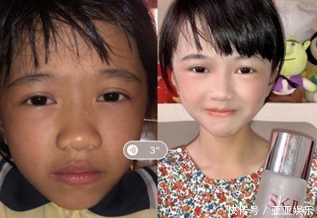 作死|10岁小学生化浓妆,用“神仙水”湿敷抗衰老,网友:明显在作死