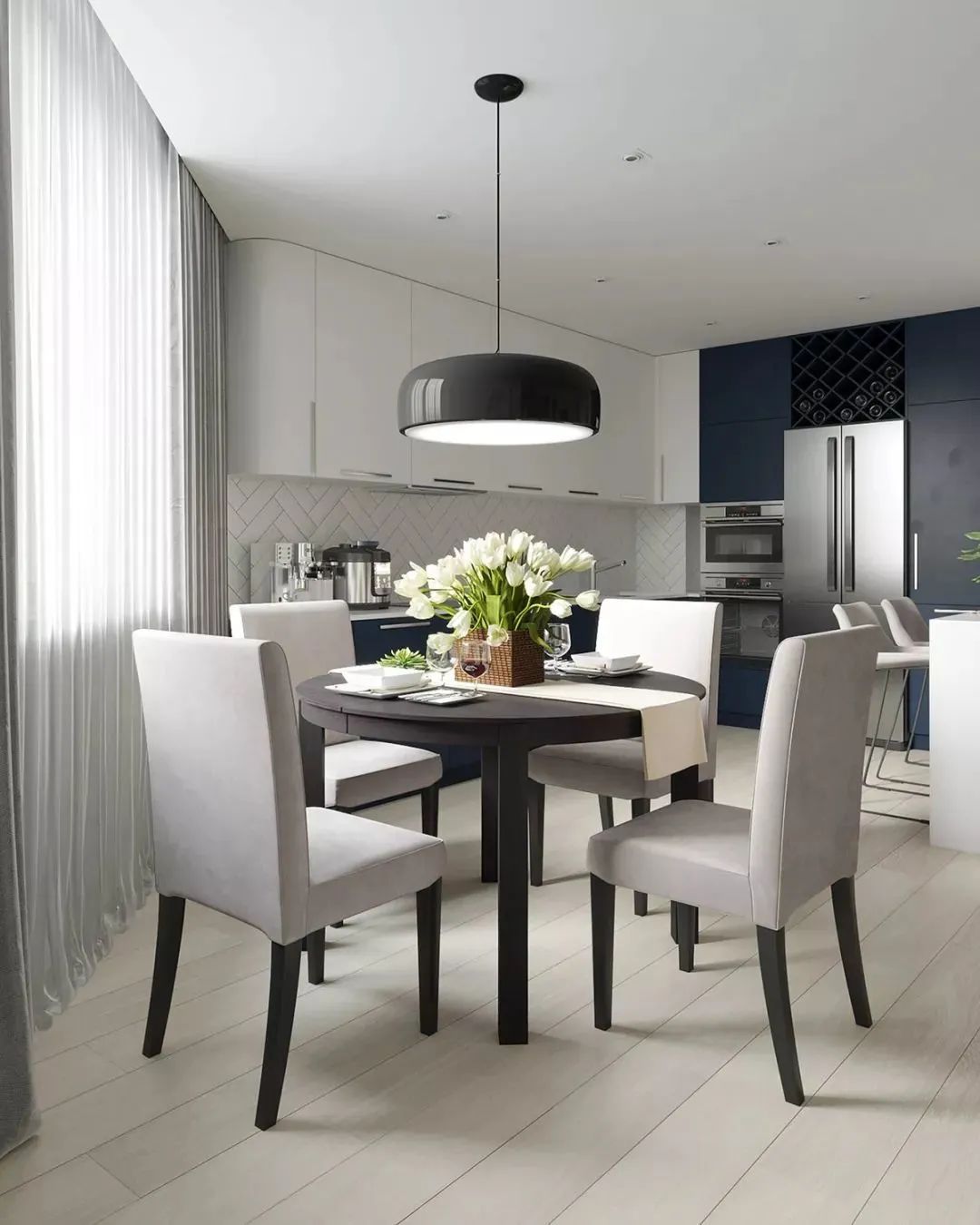 色彩斑斓|120㎡现代，色彩斑斓而时尚，空间高级有活力