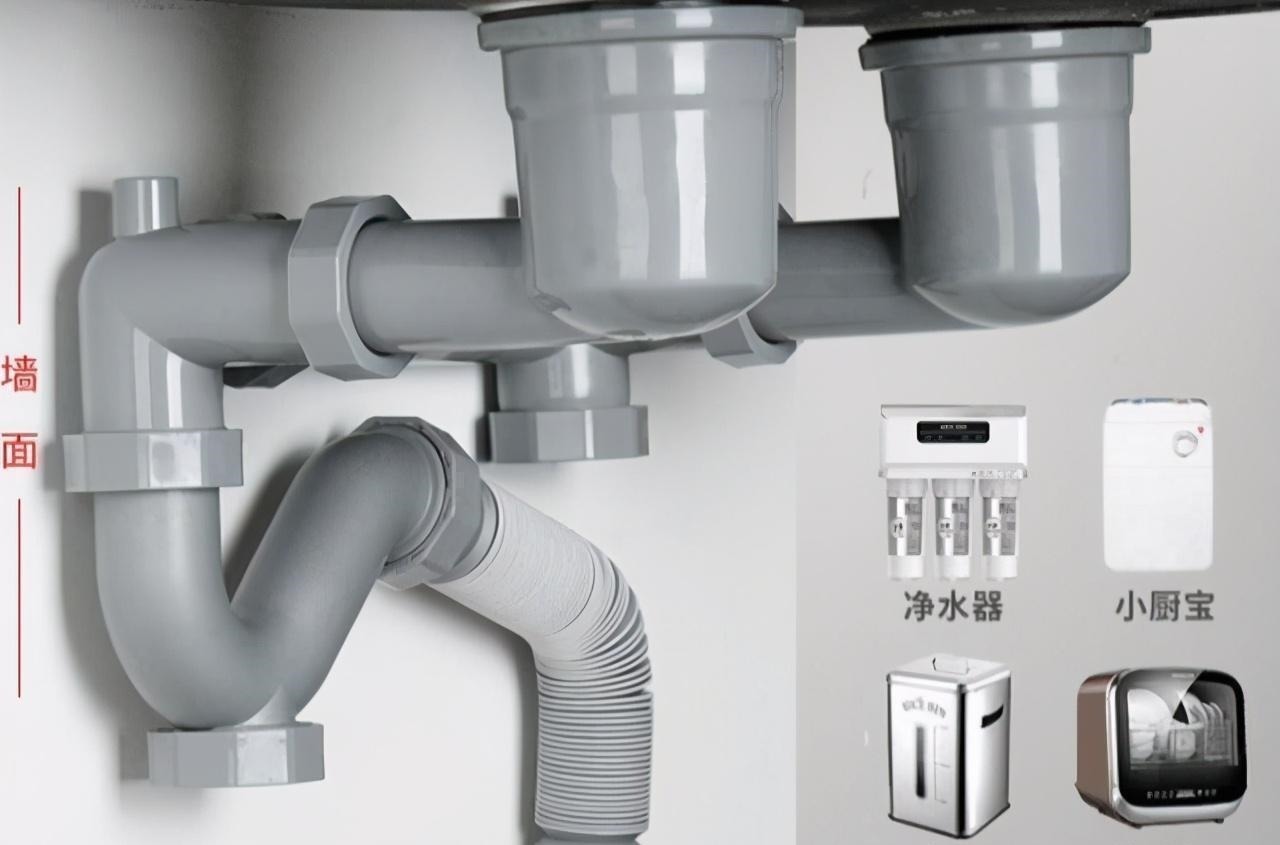 施工队|怪不得别人家厨房和卫生间这么整洁,原来下水管道是这么安装的