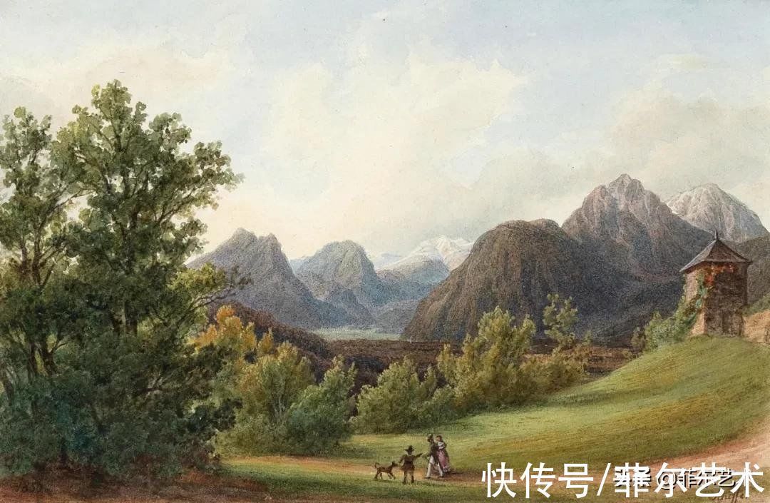 艺术家$高山风景~奥地利艺术家安东·希弗风景油画(高清)作品欣赏