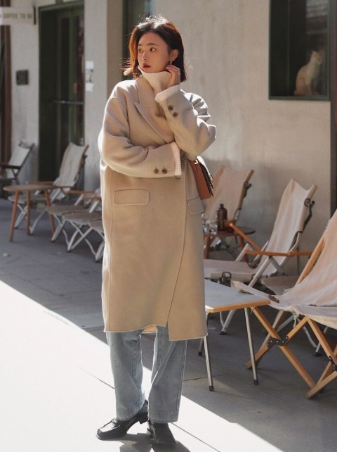 针织衫 普通人穿大衣,只要学会选款和搭配,也能时髦不俗气!