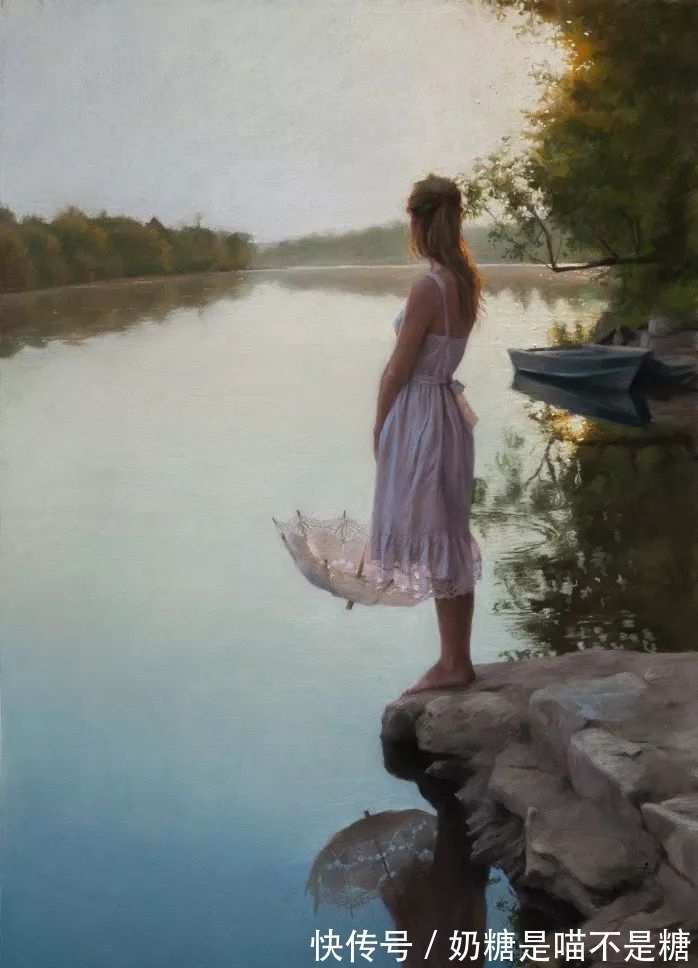 笔触#火辣!光影下的女性充满迷人的魅力,探究油画语言的艺术审美!