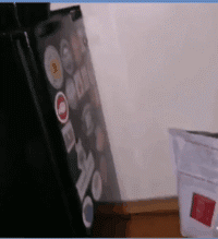 |搞笑GIF:尴尬了,找找有地缝没有?