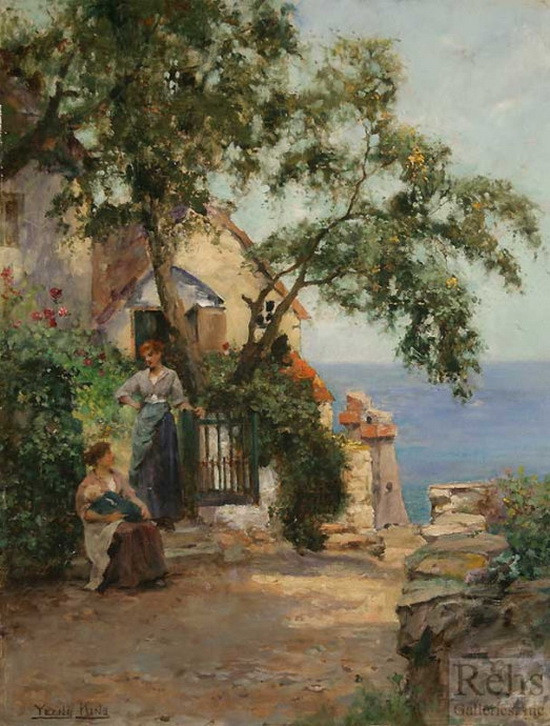 耶德金!诗情画意的田园生活,英国印象派画家耶德金的唯美油画