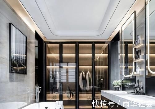 现代人|587㎡最美新中式别墅,处处诗意,第一眼就被玄关惊艳了