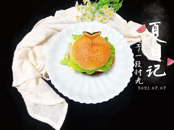 牛肉饼|自制汉堡包！（十分钟快手早餐）