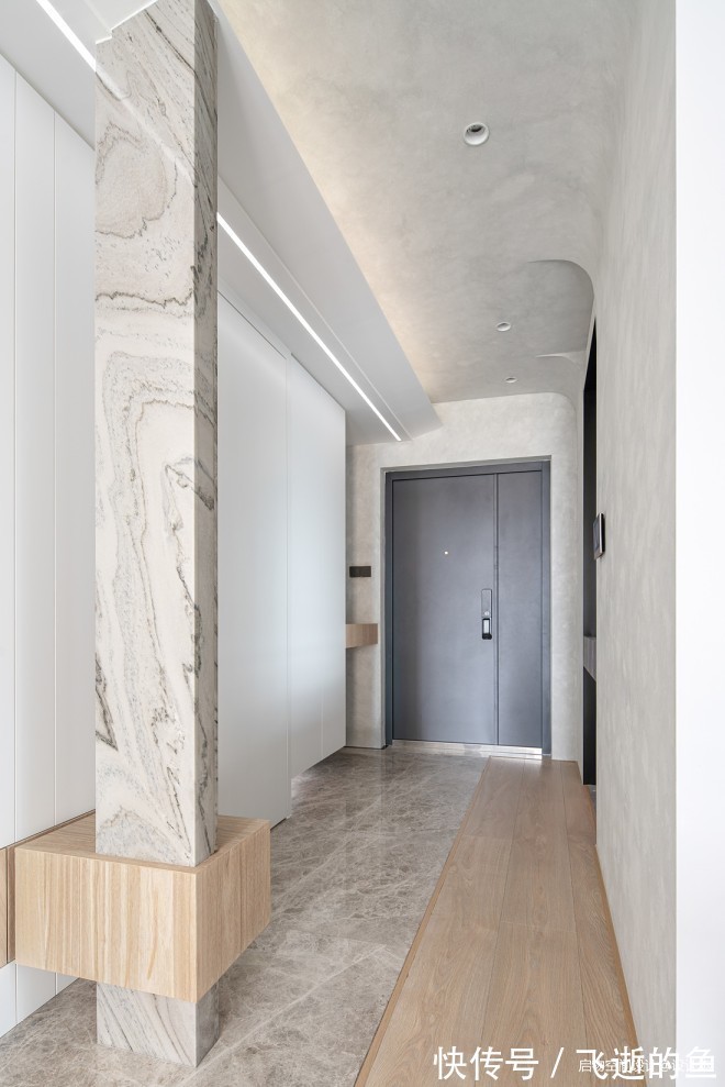 雾霾|雕塑玄关+进门卧室——“呵护型”色彩美家